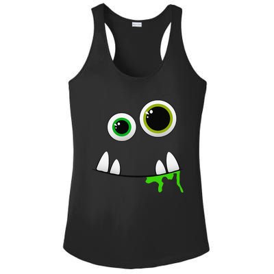 Cute Monster Face Halloween Group Costume Gift Ladies PosiCharge Competitor Racerback Tank