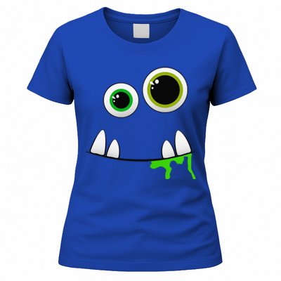 Cute Monster Face Halloween Group Costume Gift Women's T-Shirt