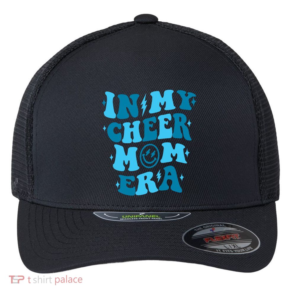 Cheerleader Mom Funny Gift Flexfit Unipanel Trucker Cap