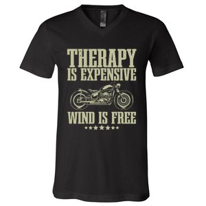 Cool Motorcycle For Wo Motorcycle Lovers Bike Rider V-Neck T-Shirt