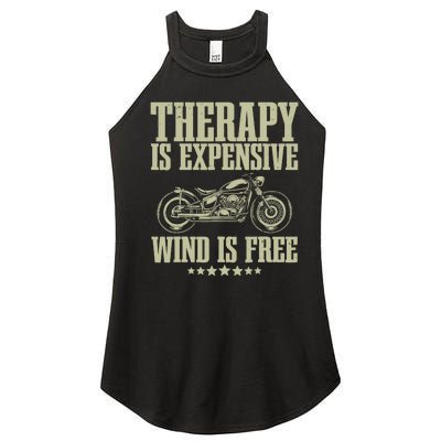 Cool Motorcycle For Wo Motorcycle Lovers Bike Rider Women's Perfect Tri Rocker Tank