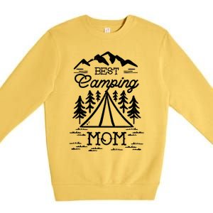 Camping Mom Funny Gift Premium Crewneck Sweatshirt