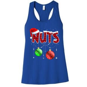 Chestnuts Matching Family Funny Chest Nuts Christmas Couples Great Gift Women's Racerback Tank