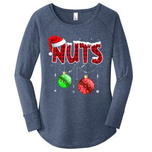 Chestnuts Matching Family Funny Chest Nuts Christmas Couples Great Gift Women's Perfect Tri Tunic Long Sleeve Shirt