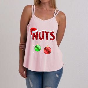 Chestnuts Matching Family Funny Chest Nuts Christmas Couples Great Gift Women's Strappy Tank