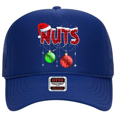 Chestnuts Matching Family Funny Chest Nuts Christmas Couples Great Gift High Crown Mesh Back Trucker Hat