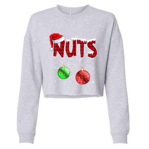 Chestnuts Matching Family Funny Chest Nuts Christmas Couples Great Gift Cropped Pullover Crew