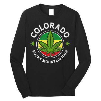 Colorado Marijuana Funny Weed Cannabis Long Sleeve Shirt