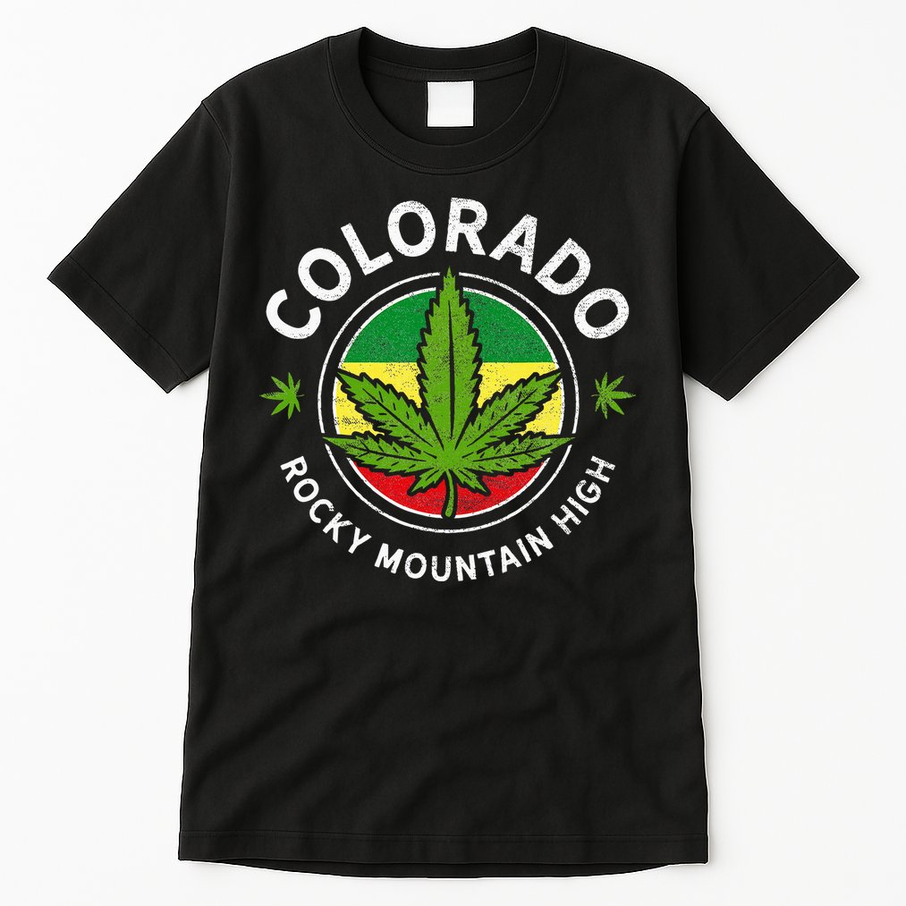 Colorado Marijuana Funny Weed Cannabis Tall T-Shirt