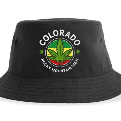 Colorado Marijuana Funny Weed Cannabis Sustainable Bucket Hat