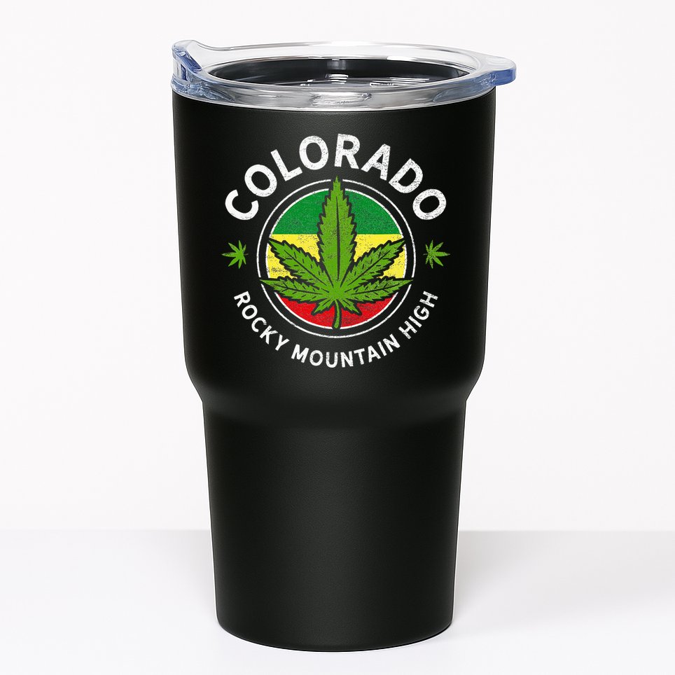 Colorado Marijuana Funny Weed Cannabis Tumbler