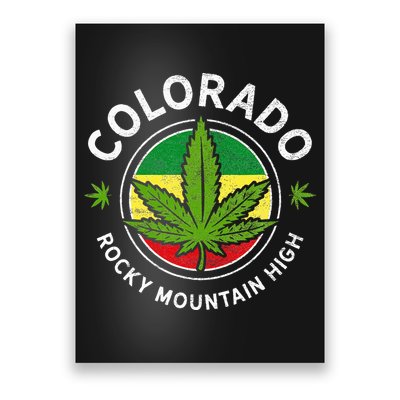 Colorado Marijuana Funny Weed Cannabis Poster