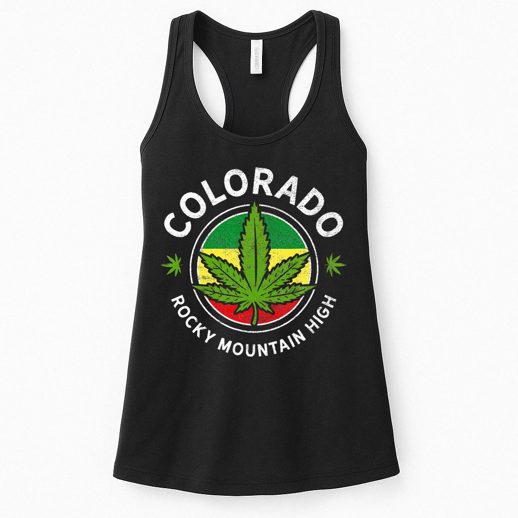 Colorado Marijuana Funny Weed Cannabis Womens Tank Top
