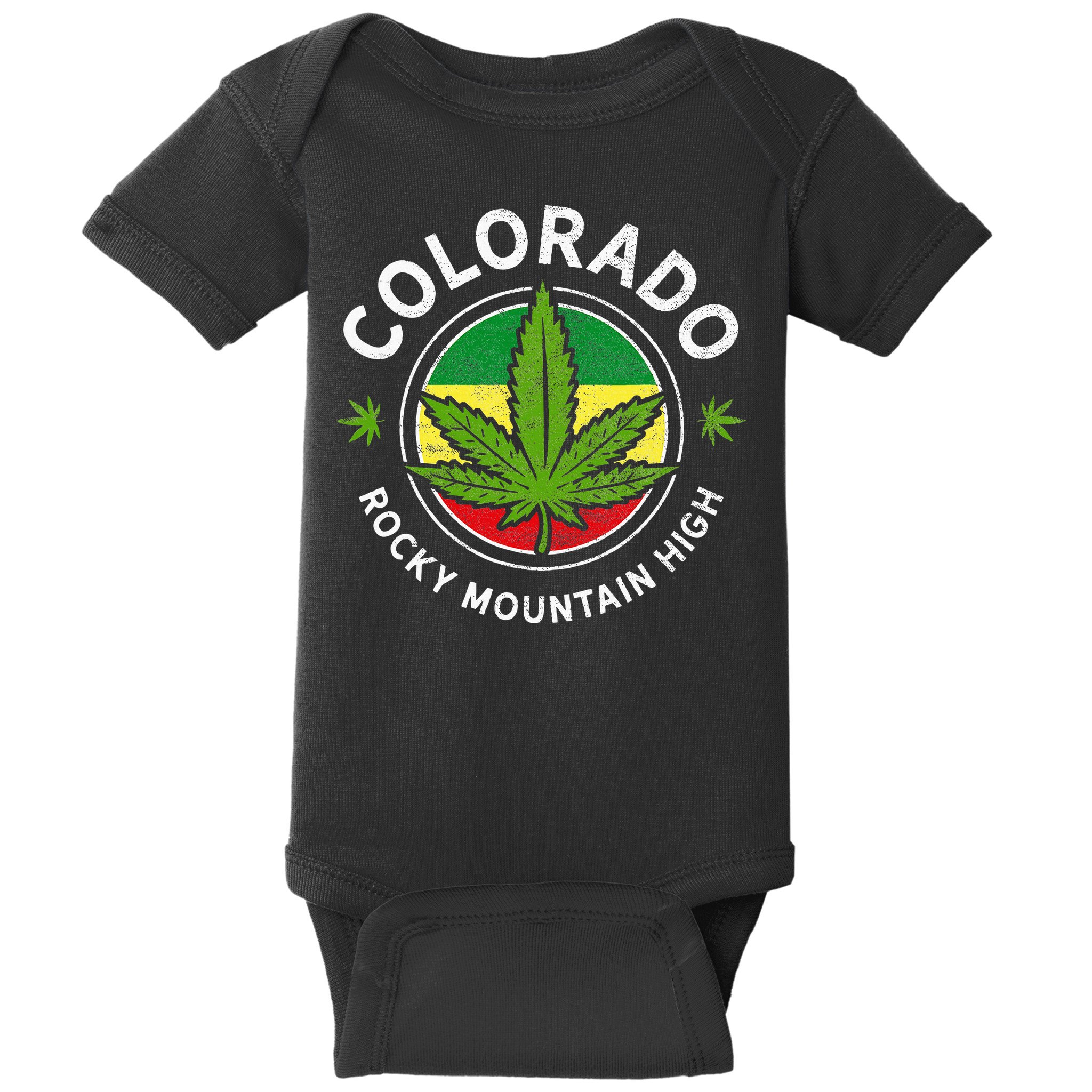 Colorado Marijuana Funny Weed Cannabis Baby Bodysuit