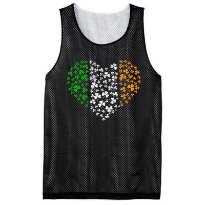 Cute Matching Family Shamrock Heart St. Patricks Day Awesome Mesh Reversible Basketball Jersey Tank