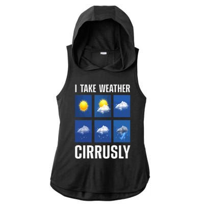 Cute Meteorologist For Weather Meteorology Report Ladies PosiCharge Tri-Blend Wicking Draft Hoodie Tank