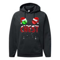 Chestnuts Matching Family Funny Chest Nuts Christmas Couples Performance Fleece Hoodie