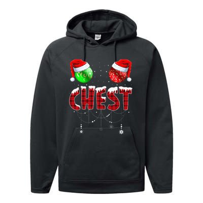 Chestnuts Matching Family Funny Chest Nuts Christmas Couples Performance Fleece Hoodie