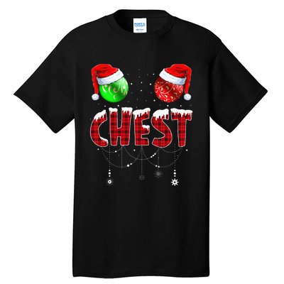 Chestnuts Matching Family Funny Chest Nuts Christmas Couples Tall T-Shirt