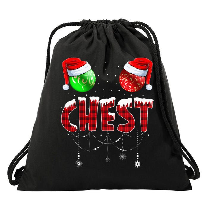 Chestnuts Matching Family Funny Chest Nuts Christmas Couples Drawstring Bag