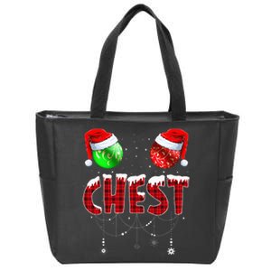 Chestnuts Matching Family Funny Chest Nuts Christmas Couples Zip Tote Bag