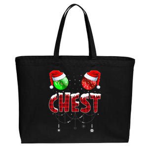 Chestnuts Matching Family Funny Chest Nuts Christmas Couples Cotton Canvas Jumbo Tote