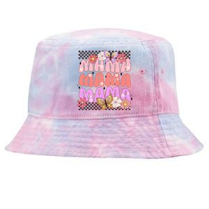 Checkered Mama Flowers Butterfly Tie-Dyed Bucket Hat