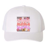 Checkered Mama Flowers Butterfly Yupoong Adult 5-Panel Trucker Hat