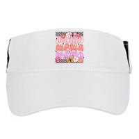 Checkered Mama Flowers Butterfly Adult Drive Performance Visor