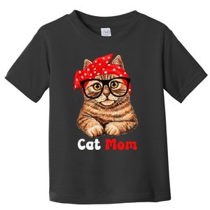 Cat Mom Funny Cat Mom Cat Lover Mother's Day Mom Mother Gift Toddler T-Shirt