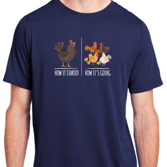 Chicken Meme Farm Hen Pun For Chicken Lovers Adult ChromaSoft Performance T-Shirt