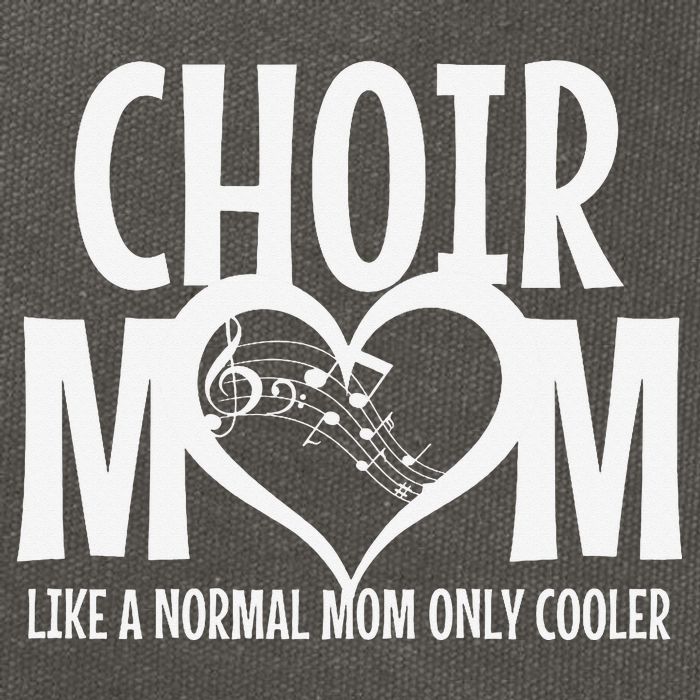 Choir Mom Funny Singing Singer Cotton Canvas Backpack