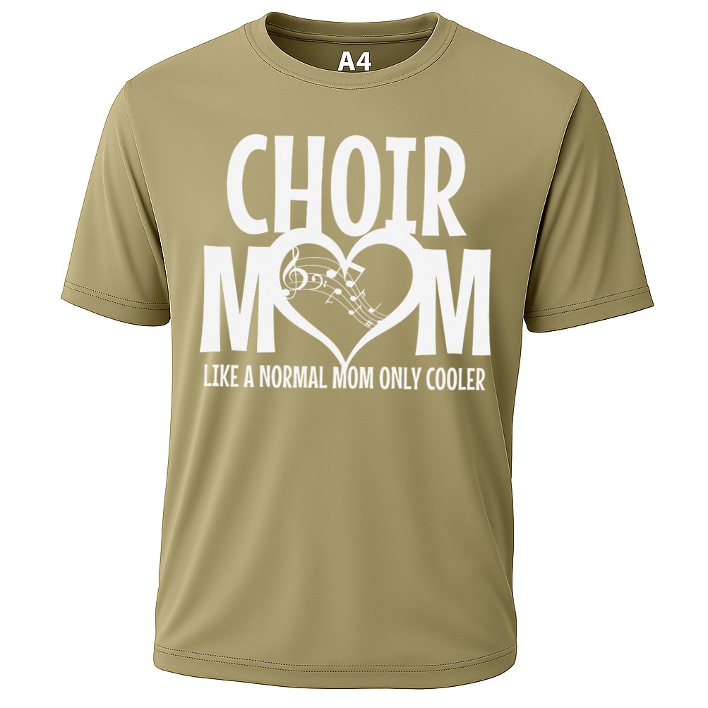Choir Mom Funny Singing Singer Cooling Performance Crew T-Shirt