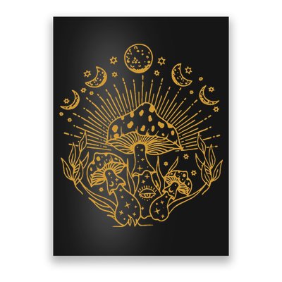 Cottagecore Mushrooms Fungi Goblincore Aesthetic Mycology Poster
