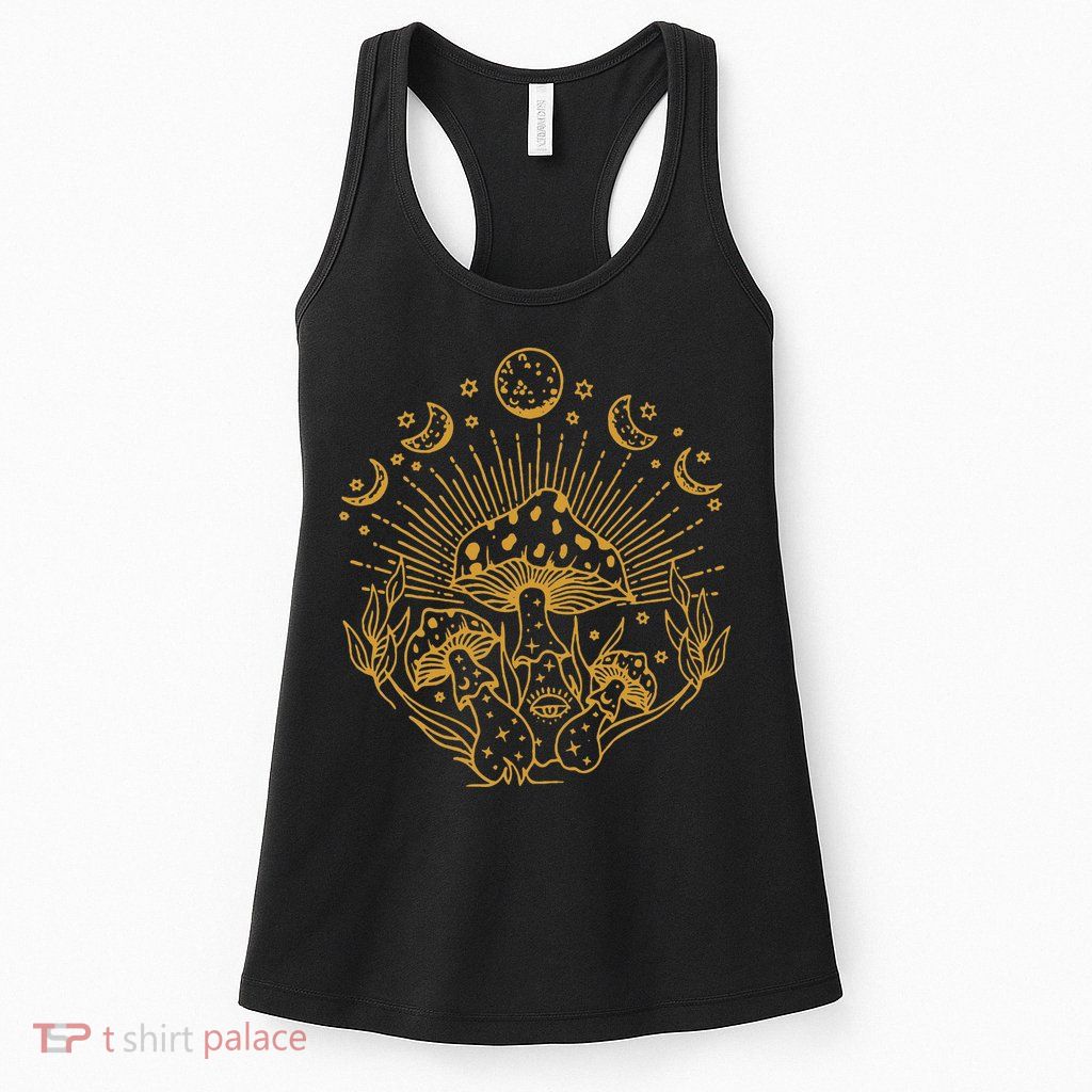 Cottagecore Mushrooms Fungi Goblincore Aesthetic Mycology Womens Tank Top