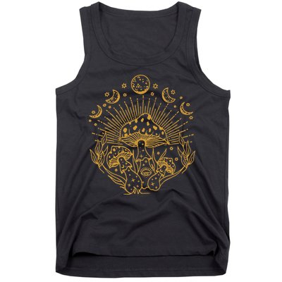 Cottagecore Mushrooms Fungi Goblincore Aesthetic Mycology Tank Top
