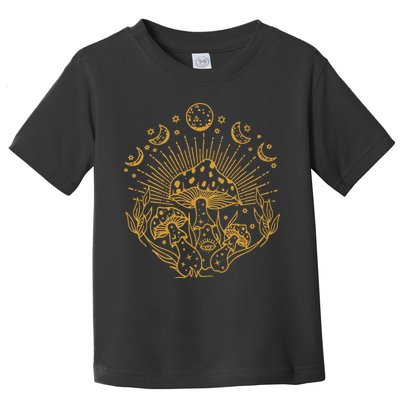 Cottagecore Mushrooms Fungi Goblincore Aesthetic Mycology Toddler T-Shirt