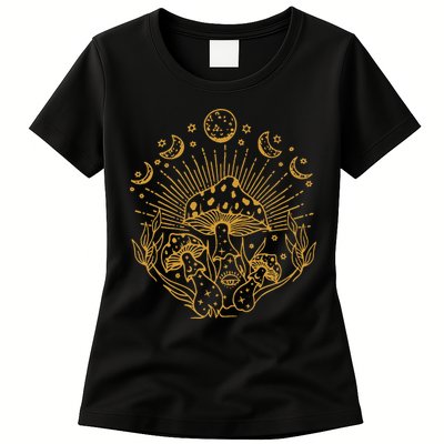 Cottagecore Mushrooms Fungi Goblincore Aesthetic Mycology Womens T-Shirt