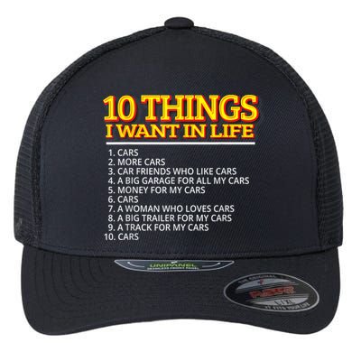 Car Mechanic For Men Flexfit Unipanel Trucker Cap