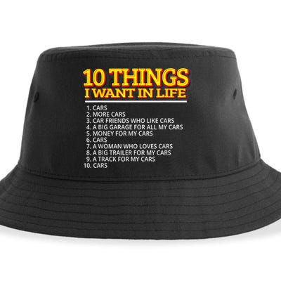 Car Mechanic For Men Sustainable Bucket Hat