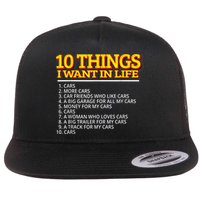 Car Mechanic For Men Flat Bill Trucker Hat