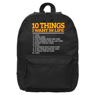 Car Mechanic For Men 16 in Basic Backpack