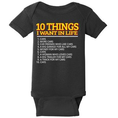 Car Mechanic For Men Baby Bodysuit