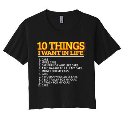 Car Mechanic For Men Women's Crop Top Tee