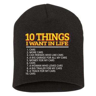 Car Mechanic For Men Short Acrylic Beanie