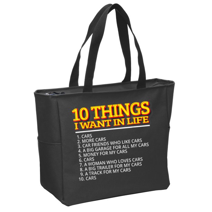 Car Mechanic For Men Zip Tote Bag