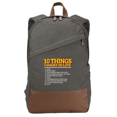 Car Mechanic For Men Cotton Canvas Backpack