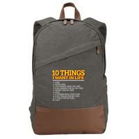Car Mechanic For Men Cotton Canvas Backpack