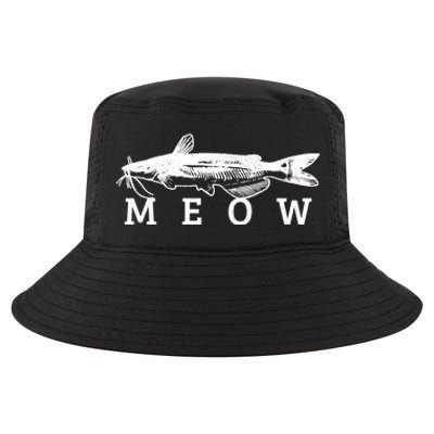 Catfish Meow Funny Catfishing Fishing Fisher Gift Cool Comfort Performance Bucket Hat