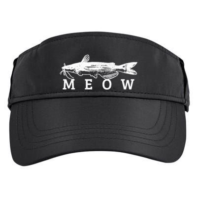 Catfish Meow Funny Catfishing Fishing Fisher Gift Adult Drive Performance Visor